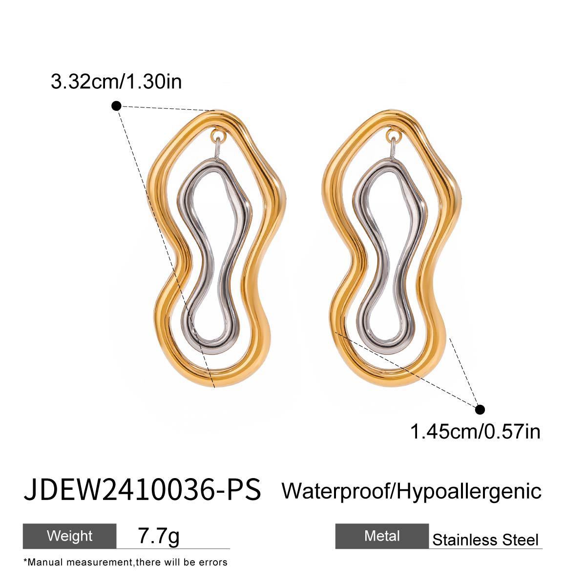 Exaggerated Line Earrings