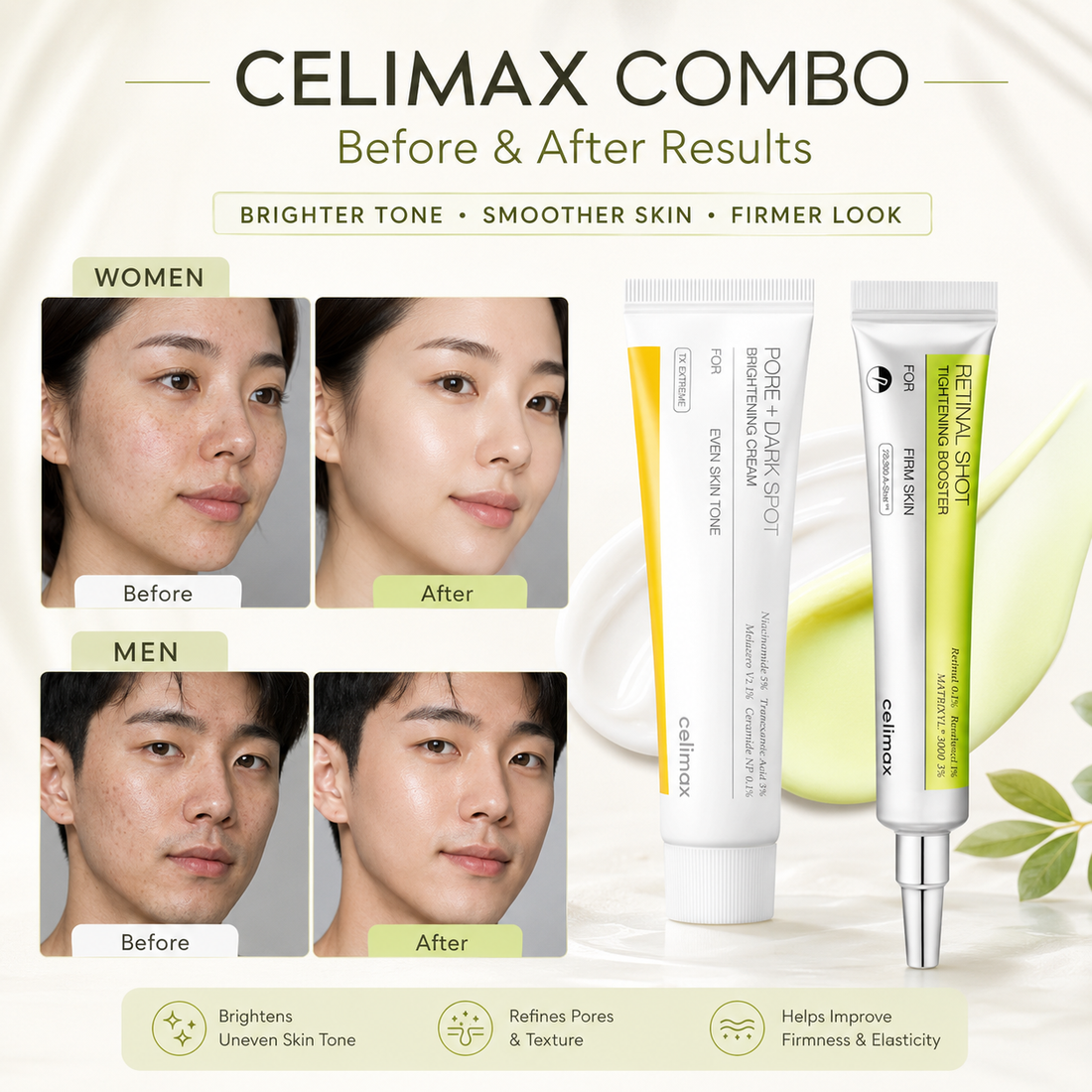 Beauty Combo - Celimax Retinal Shot + Dark Spot Brightening Cream