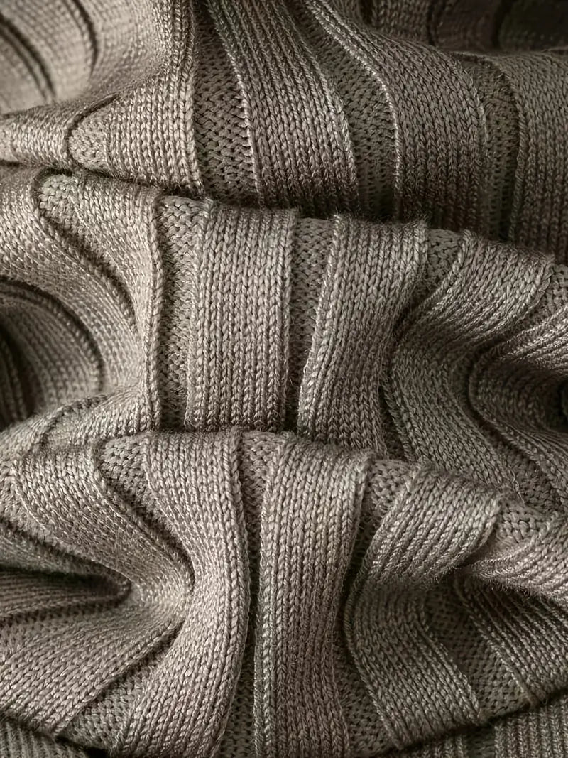 High-Elasticity Loose Knit Set - Long Wide-Leg Pants, Shawl Cardigan,