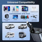 4-in-1 Fast Car Charger with Extendable 80.01cm Cable, USB & Type-C Ports