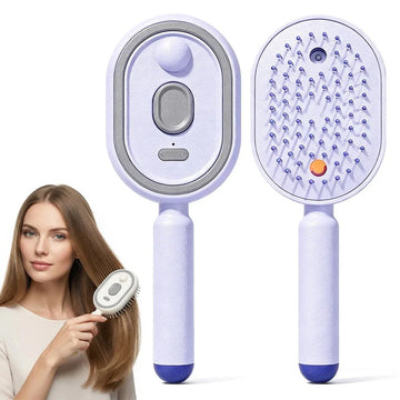 Electric Massage Hair Brush - Hair Straightener Brush